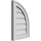 Ekena Millwork Quarter Round Top Right Surface Mount PVC Gable Vent w/ 2"W x 1-1/2"P Brickmould Frame, 12"W x 18"H GVPQR12X1802SN - alternate 5